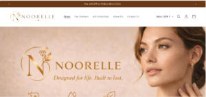 Shopify website -Noorelle